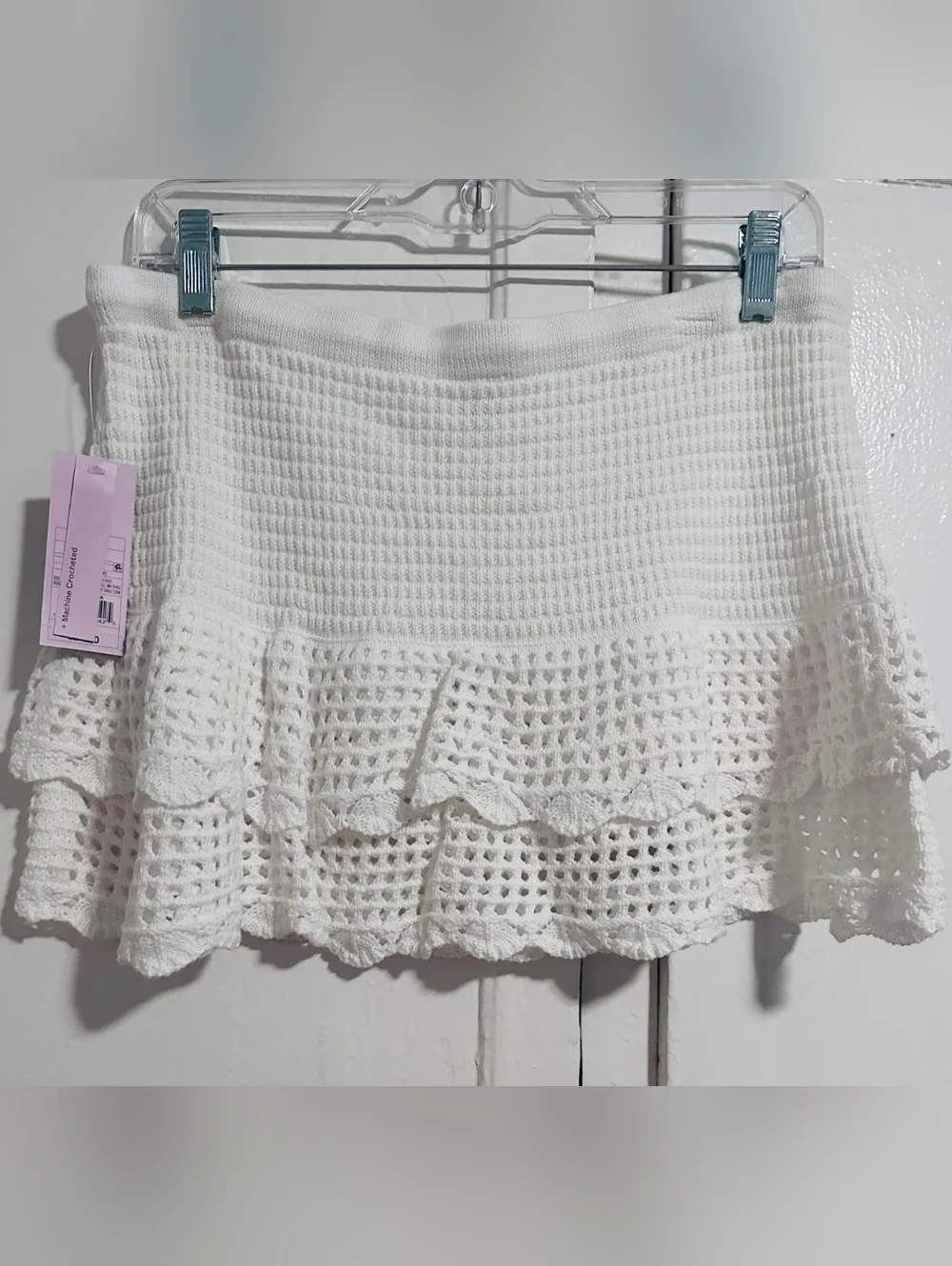 wild fable White Crochet Mini Skirt - Picture 3 of 6